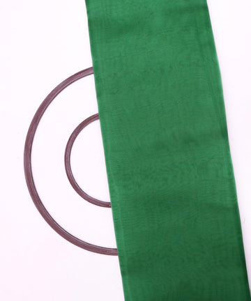 green plain tissue organza fabric
